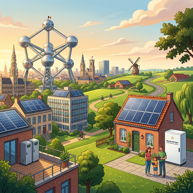 Batterie solaire Bruxelles Flandre